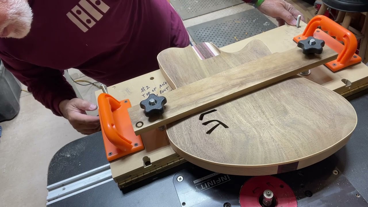 “Neck Pocket Jig for a Pin / Overhead Router”