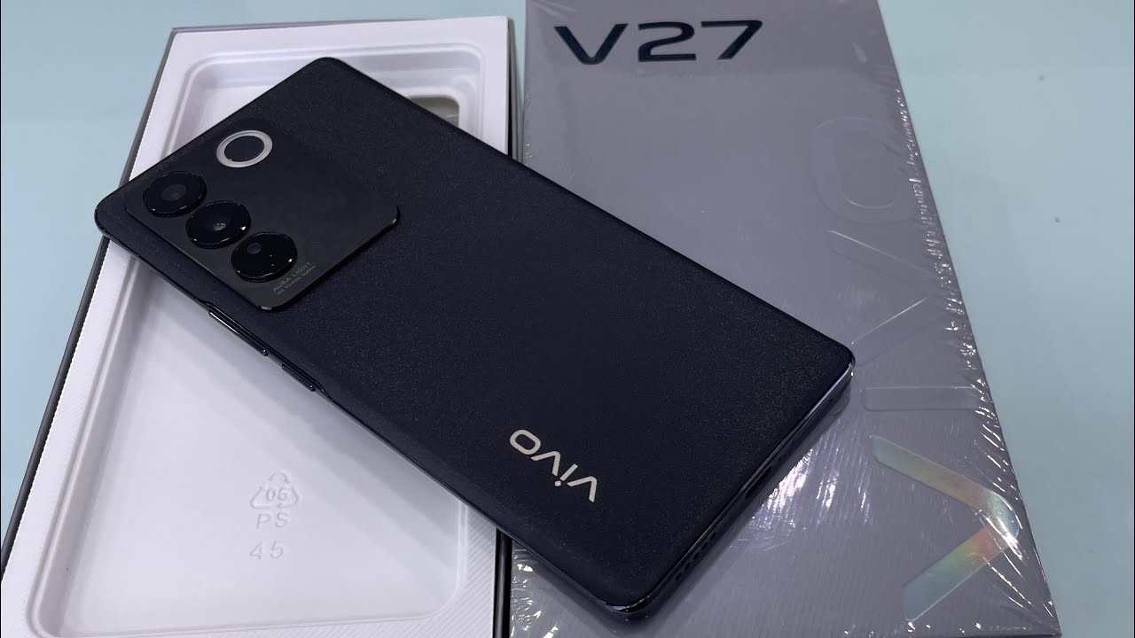 Vivo V27 Noble Black Unboxing, First Look & Review 🔥| Vivo V27 Price, Spec & More #vivov27
