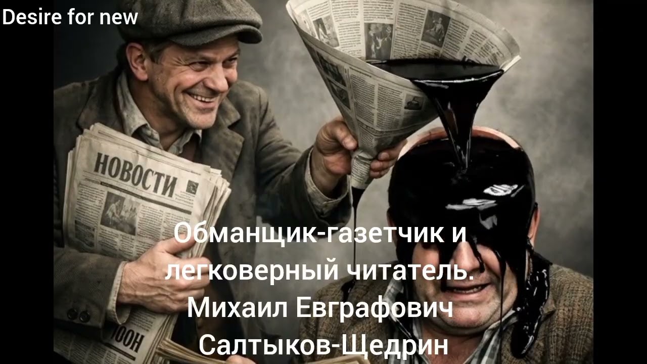 Обманщик-газетчик и легковерный читатель. Михаил Евграфович Салтыков-Щедрин