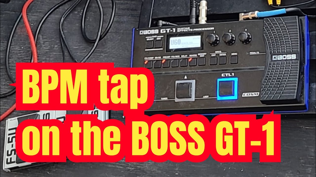 Delay tap option on the BOSS GT-1