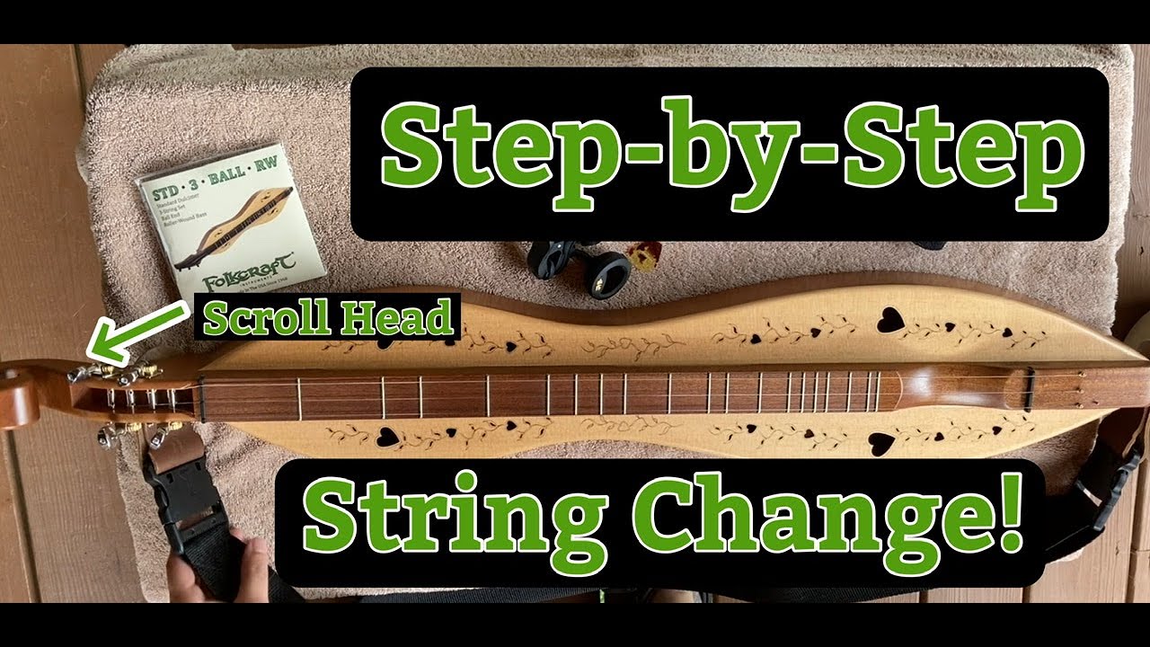 Dulcimer How To | Change Strings on a Scroll Head