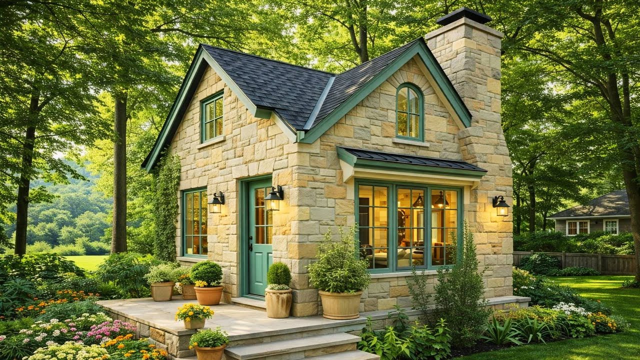A Cozy European-Style Stone Cottage You’ll Want to Escape To