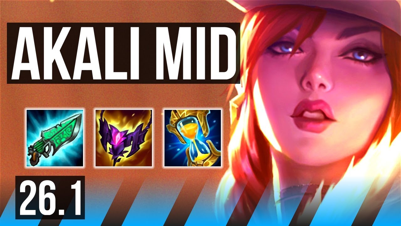 AKALI vs ORIANNA (MID) | 44K damage | KR Master | 26.1