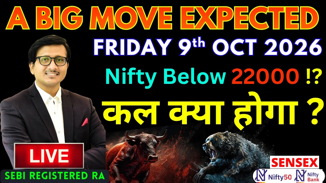 Nifty Prediction Sensex Analysis for Tomorrow FRIDAY 9 OCT 2026 | Nifty 50 Bank Nifty Tomorrow