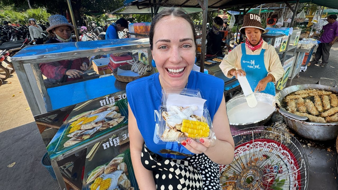 STREET FOOD Heaven in SIEM REAP, CAMBODIA 😋🇰🇭