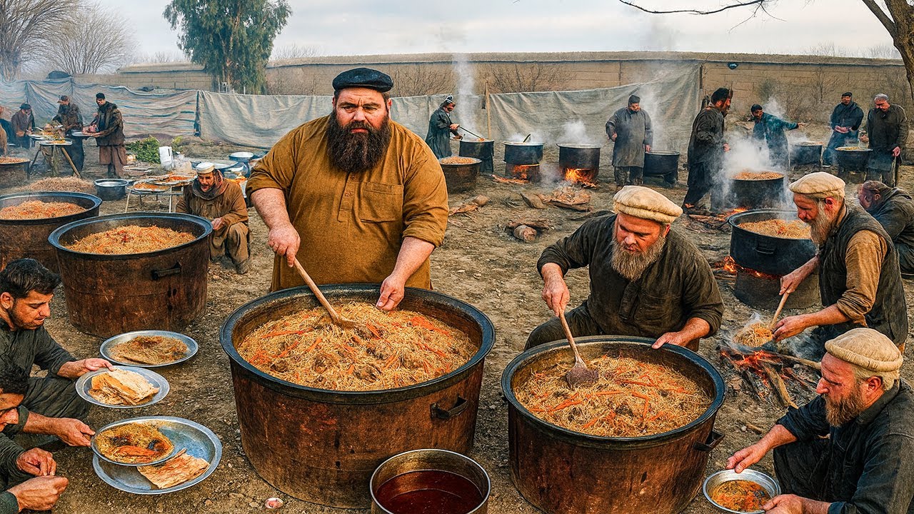 Nomads Afghan Marriage Ceremony in Afghanistan | Unique Cultural Marriage in Village | Kabuli Pulao