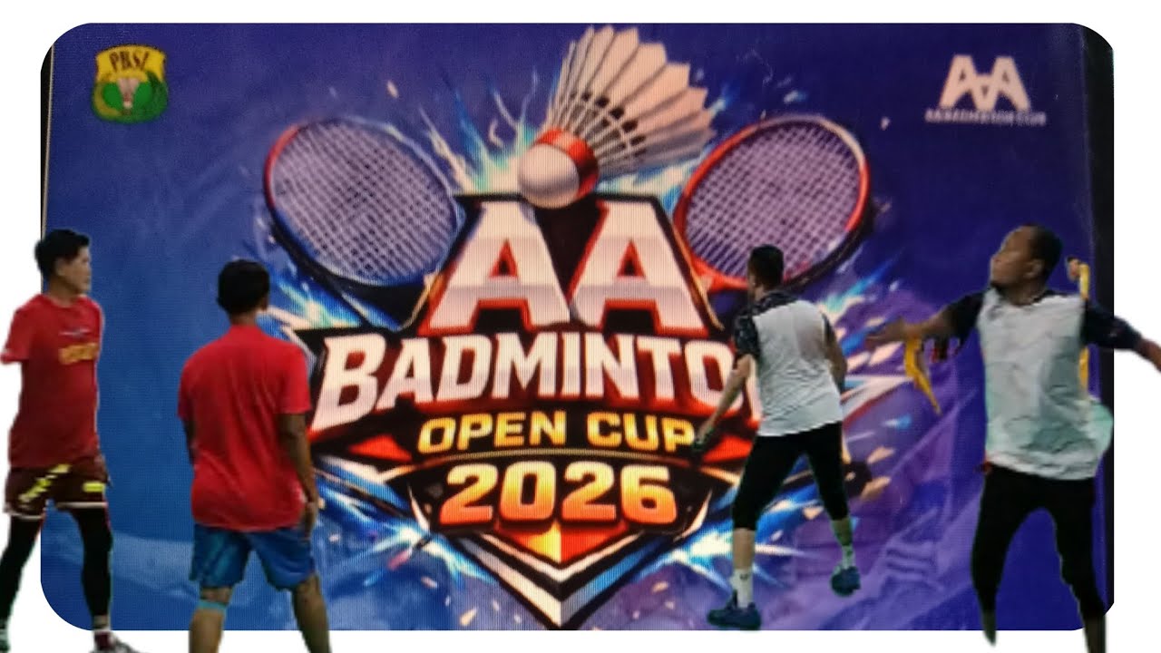 Bustamam Indra vs Toke Nawi Zulfitri. Partai Semifinal Turnamen AA Badminton CUP
