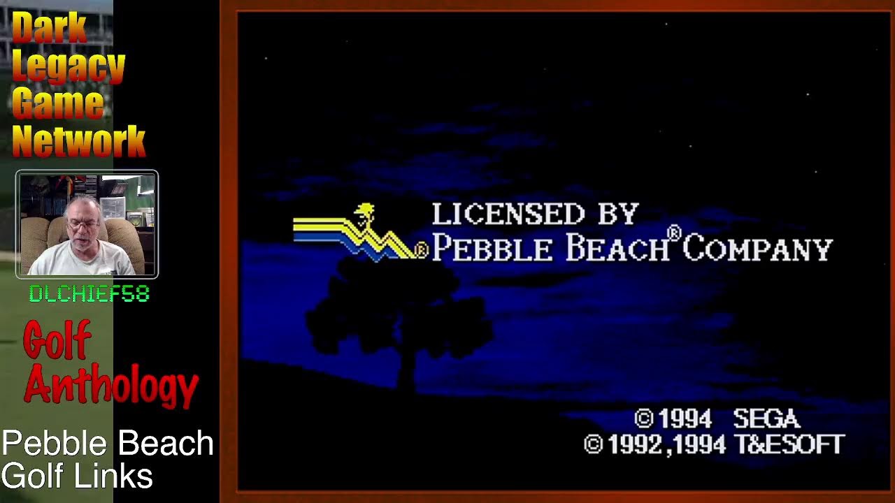 Pebble Beach Golf Links [Sega Genesis] - Retro Golf Anthology - OG Hardware