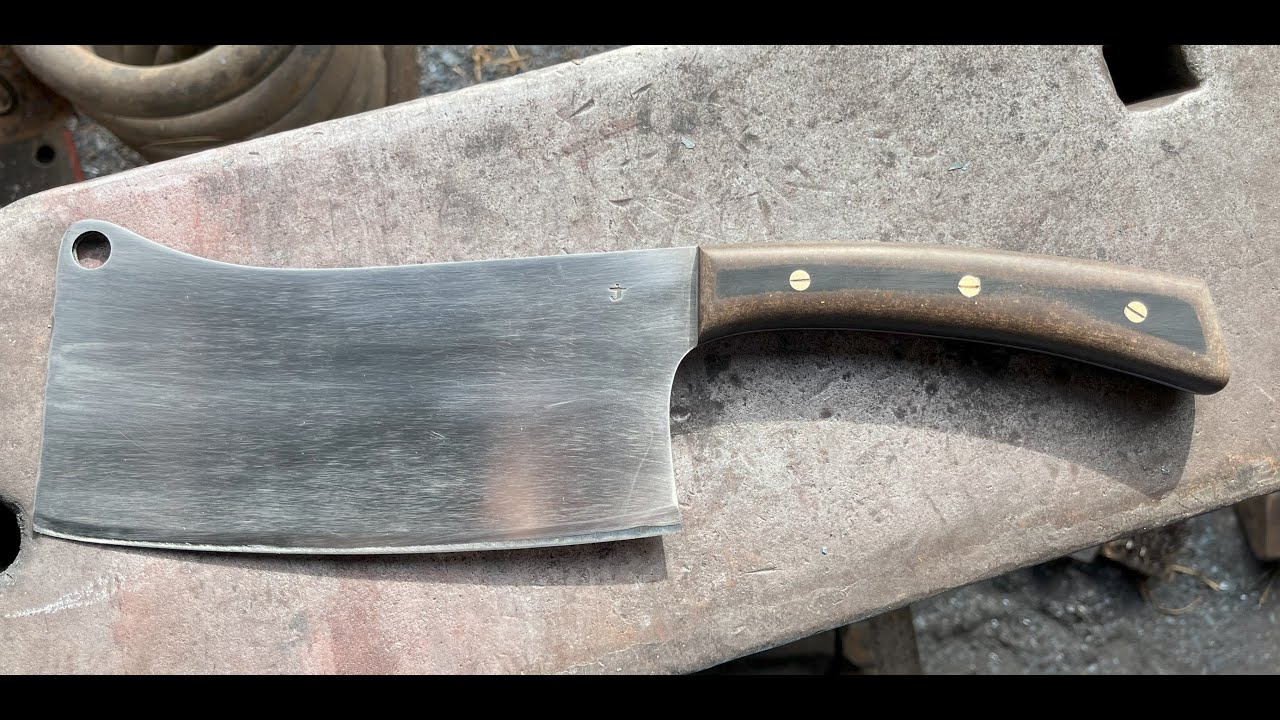 Forging a BIG Cleaver by Hand pt2