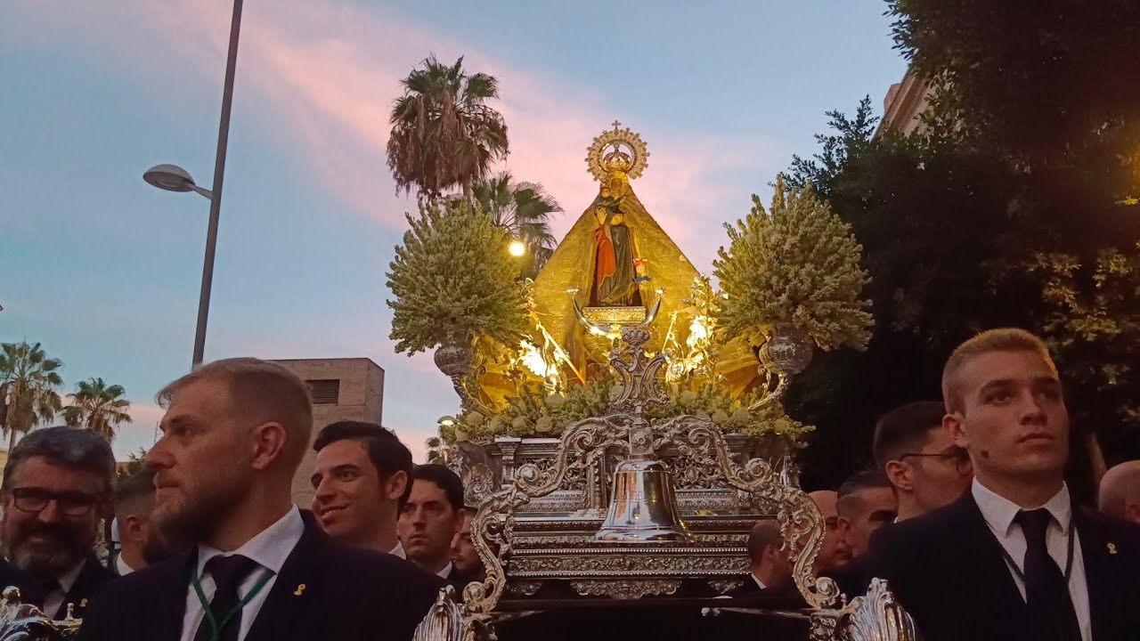 SAN INDALECIO Y STMA VIRGEN DEL MAR. SALIDA PROCESIONAL, ALMERÍA 27-8-23
