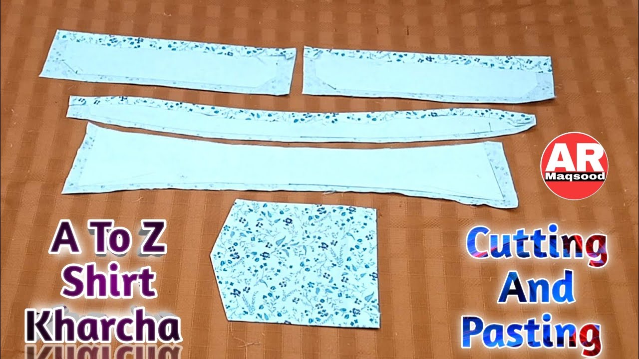 A to Z shirt ka kharcha cutting and pasting/कफ कॉलर कैसे जमाऐं और कैसे कांटे/shirt ka full material