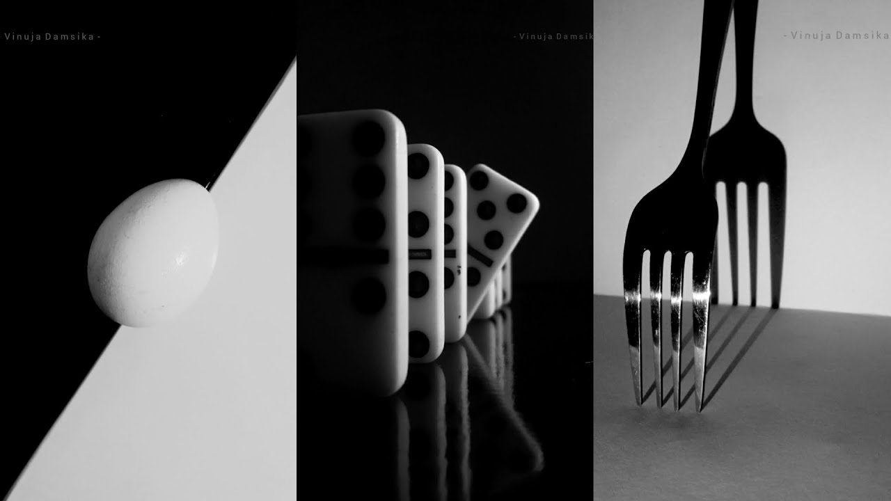 Simple BLACK AND WHITE PHOTOGRAPHY IDEAS you can try at home.