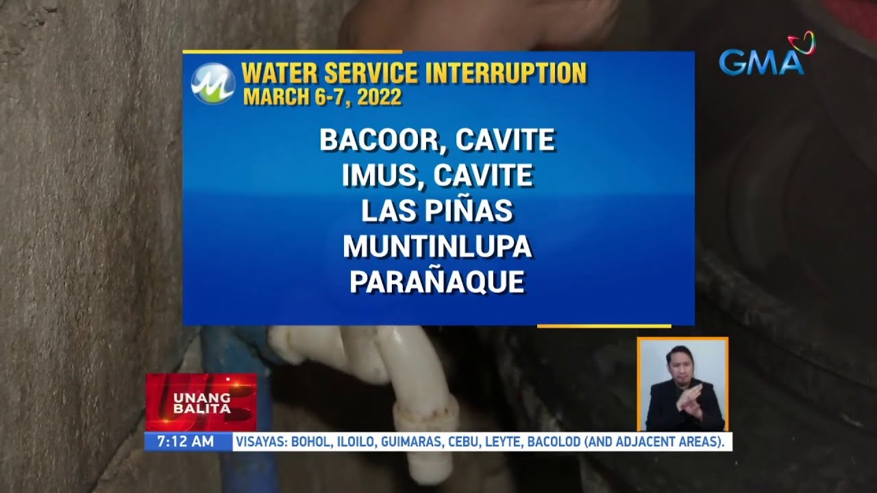 Manila Water and Maynilad water service interruption | UB