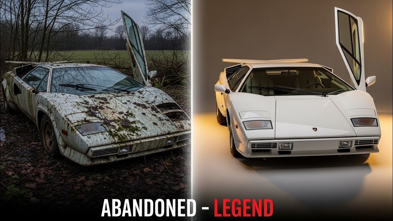1974 Lamborghini Countach LP400: From Abandoned to Showroom Perfection | AI ASMR Full Restoration