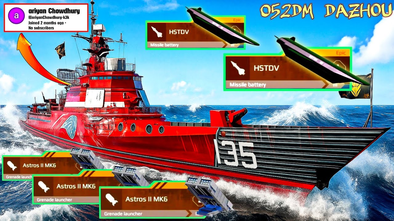 I Found The Most 😡Annoying 052D Dazhou Build...Full Spam No Chill - Modern Warships