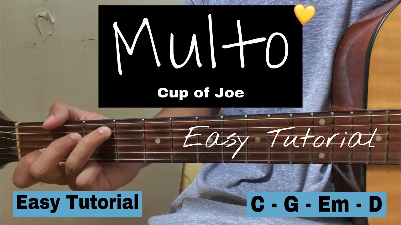 Multo - Cup of Joe | Easy Guitar Tutorial (Easy Chords)