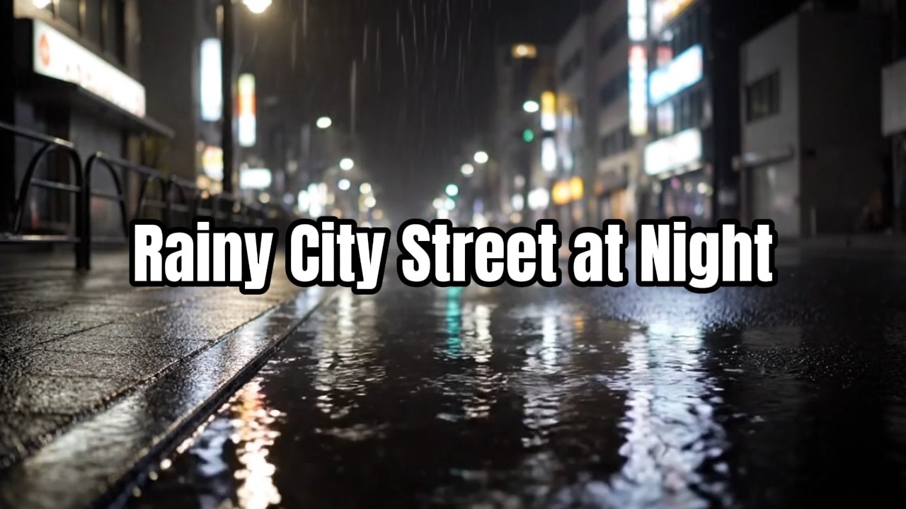 Rainy Nights in the City – Moody Neon Reflections