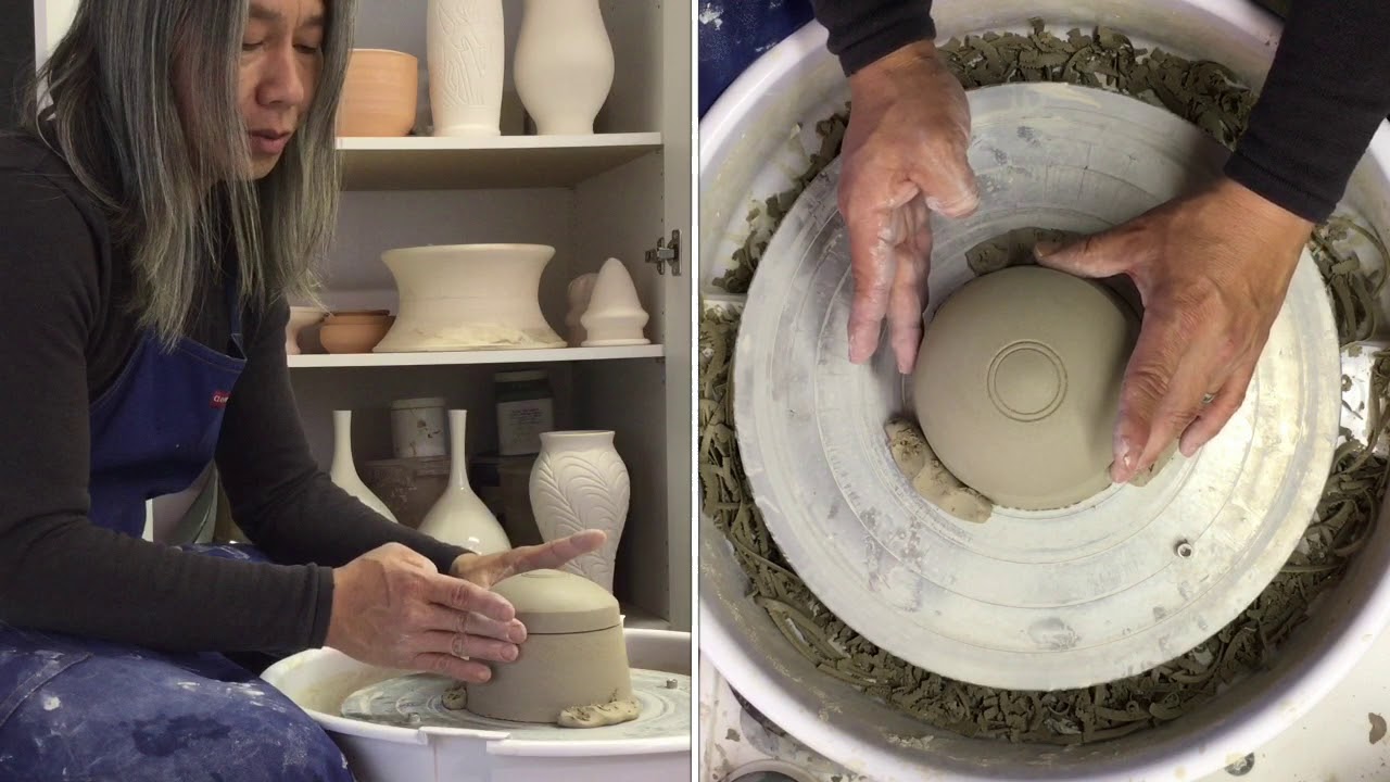 One Piece Lidded Jar Part 2 Trimming