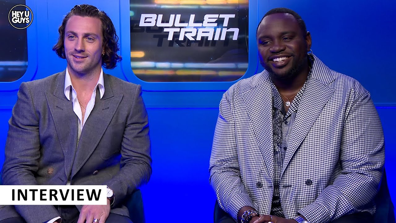 Bullet Train - Aaron Taylor Johnson  & Brian Tyree Henry on accents, childhood heroes & football...