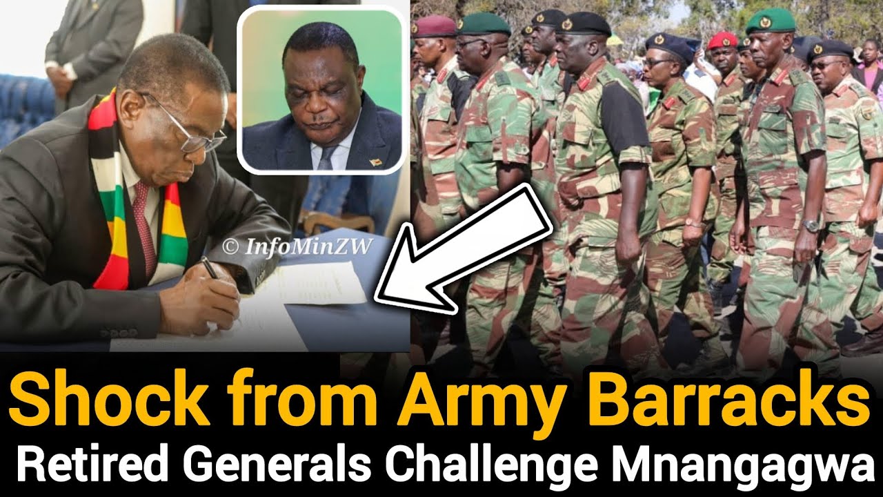 Срочная новость🔥Шок из армейских казарм — отставные генералы оспаривают план поправок Мнангагвы🇿🇼🔥