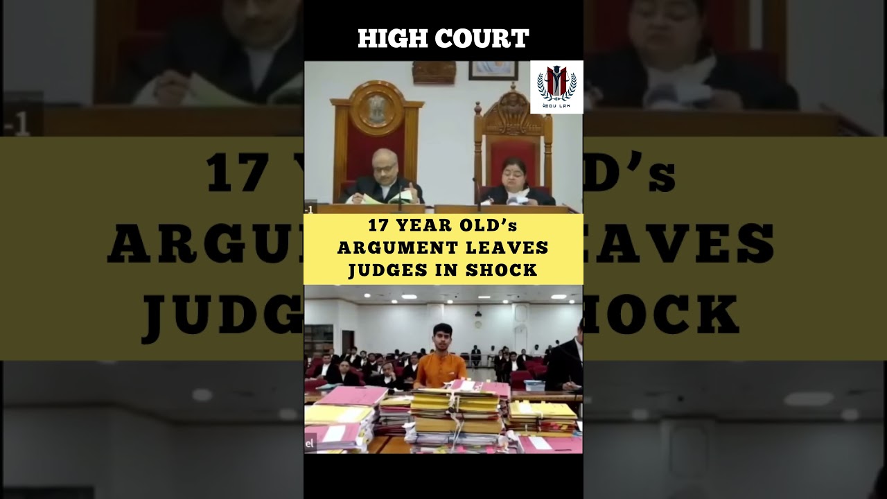 17-Year-Old&rsquo;s Argument Leaves Judges in Shock #judge #highcourt #shortvideo #courtlive