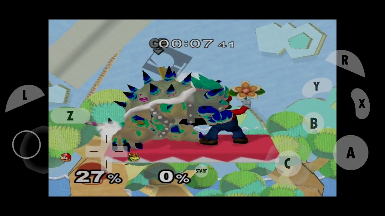 Super smash bros melee android dolphin emulator mmjr samsung A36 test