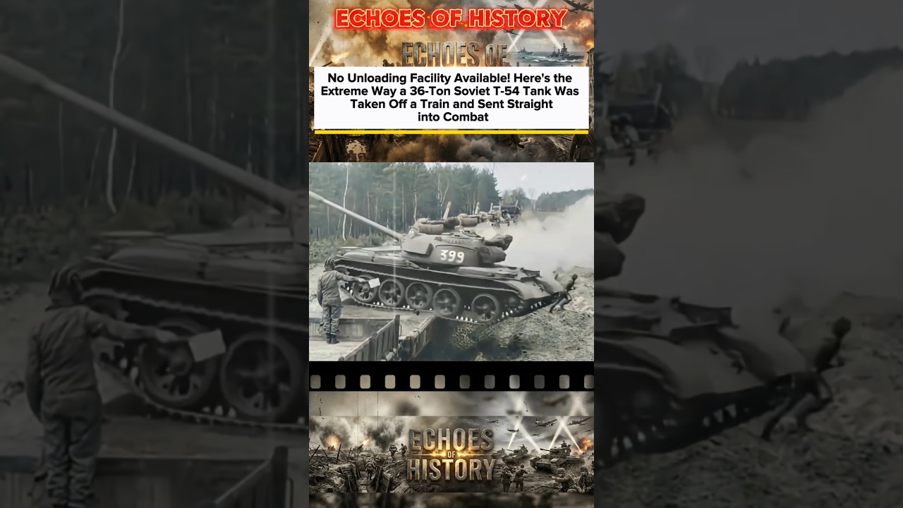 Soviet T-54 - Extreme Train-to-Battle Deployment #viral #history