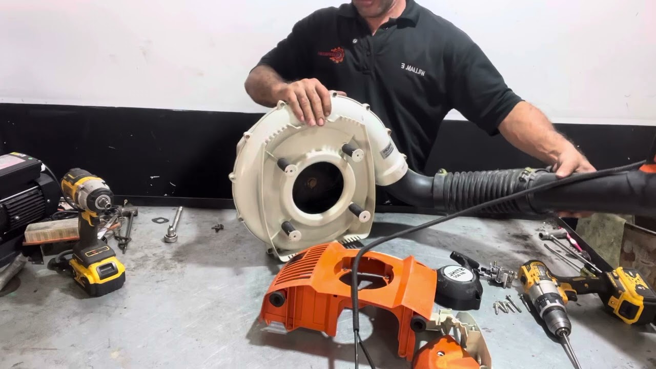 Como hacerle un mantenimiento a una sopladora sthil BR 600