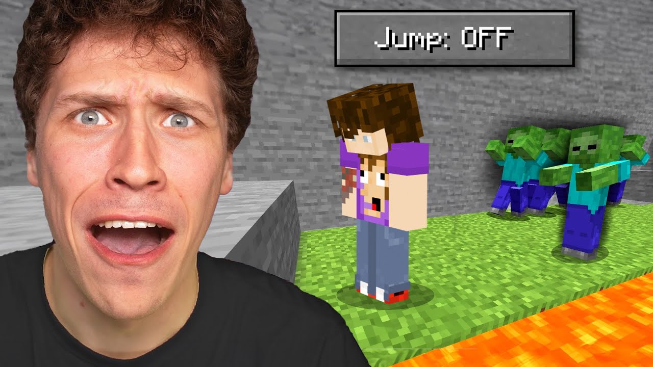 Minecraft, men jeg kan ikke hoppe...