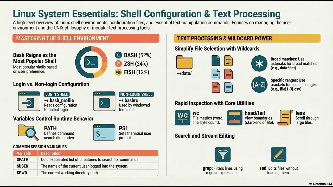 CS123 Class 2 Podcast: Bash Shell Configuration and Text Tools