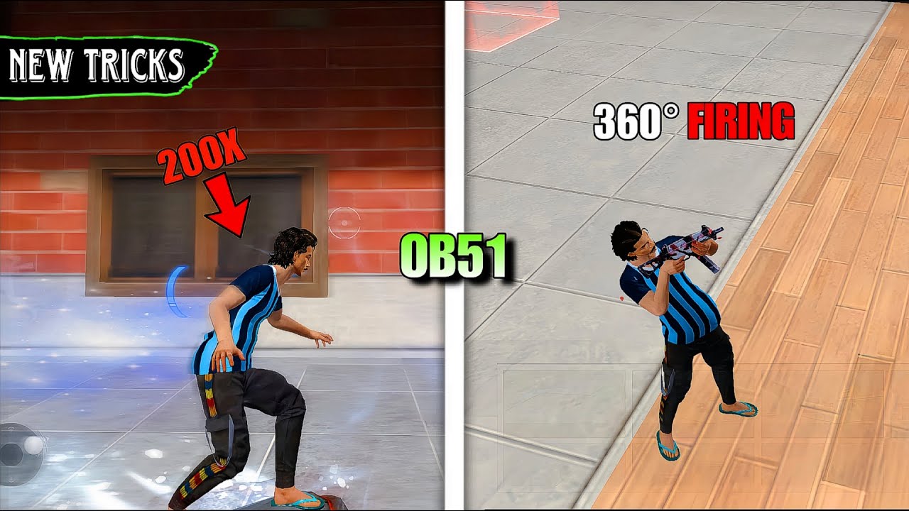 TOP 10 SECRET TRICKS OB51 UPDATE FREE FIRE || FREE FIRE 360  FIRING TUTORIAL