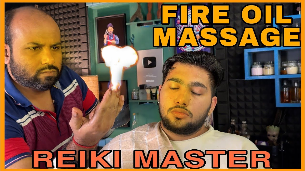 Fire 🔥 Oil Head Massage to help Sleep Better by REIKI MASTER | MASTER ASMR