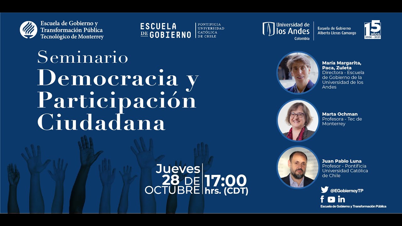 Democracia y Participación Ciudadana.