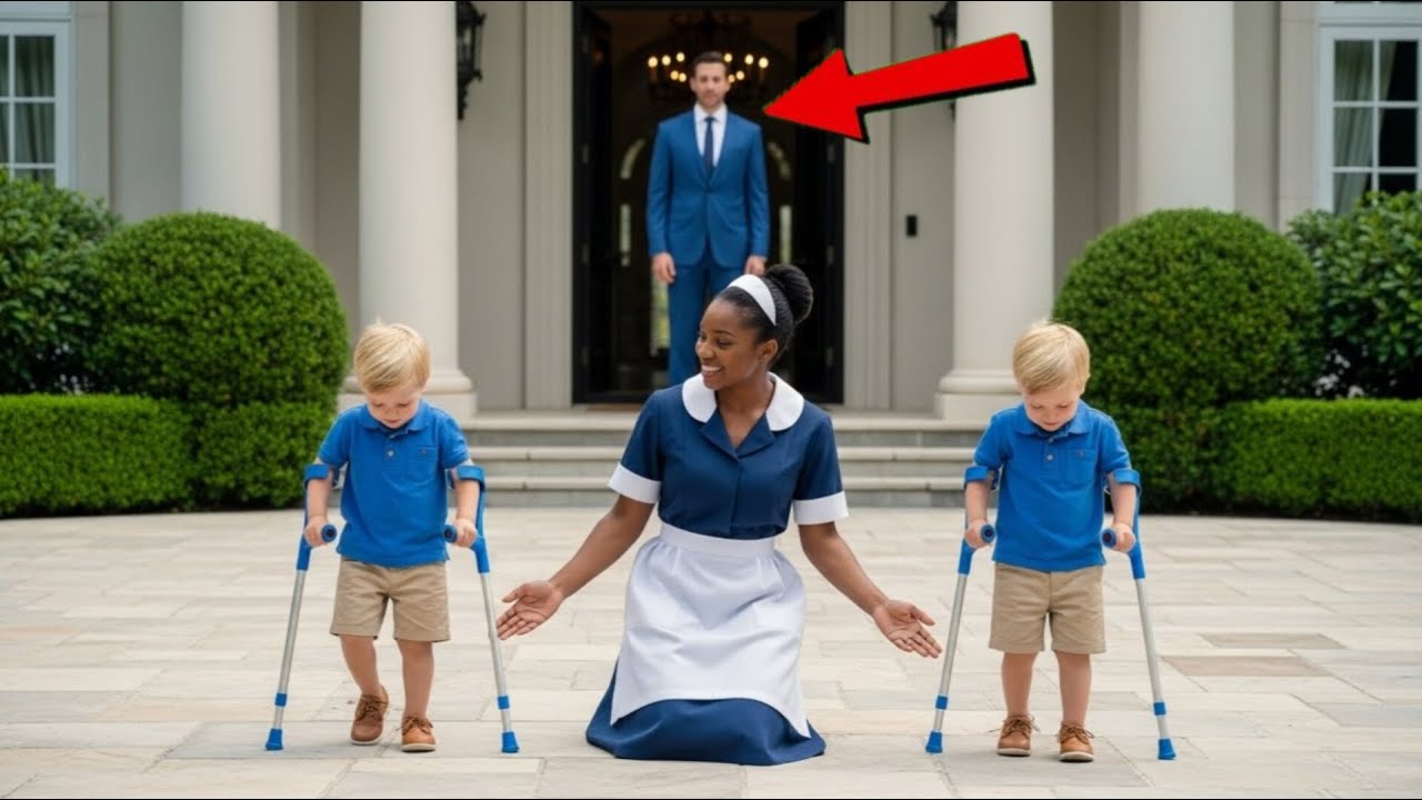 THE BILLIONAIRE'S TWINS COULDN'T WALK WHAT HE SAW THE NEW MAID DOING LEFT HIM SPEECHLESS