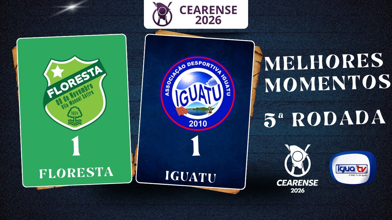 Melhores Momentos - Floresta 1x1 Iguatu - Cearense 2026