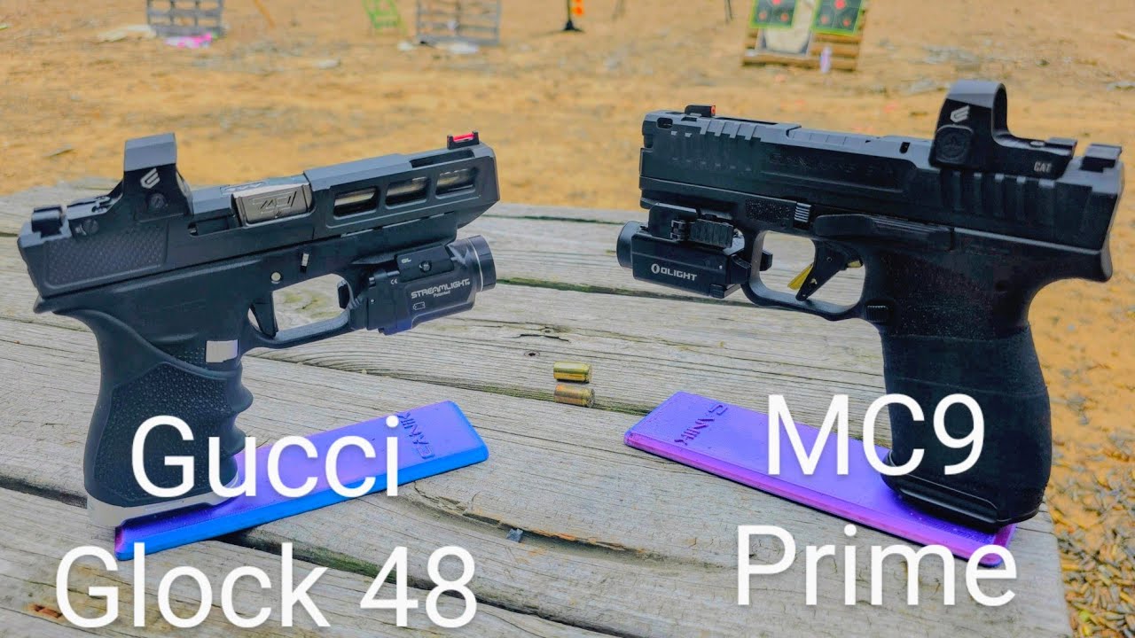 Factory vs. Custom Ported: Canik MC9 Prime vs. Ported Gucci Glock 48 Battle!