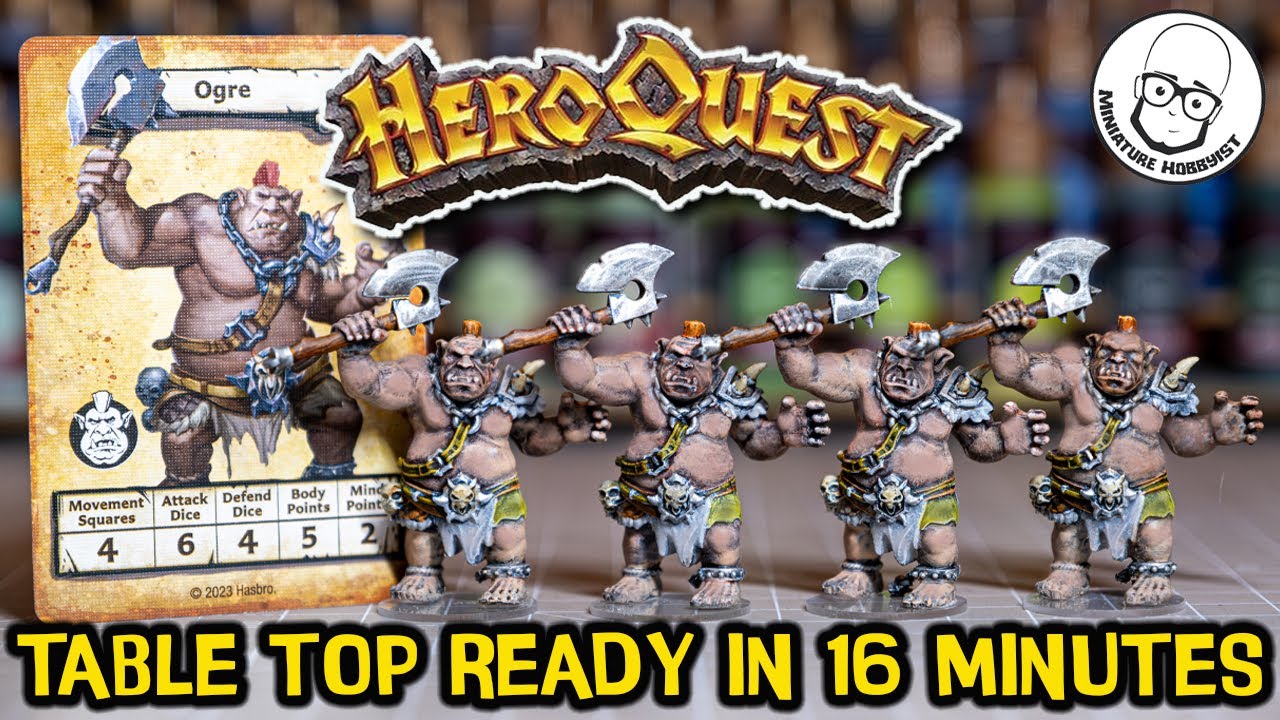 How to Speedpaint HeroQuest Miniatures like Box Art 