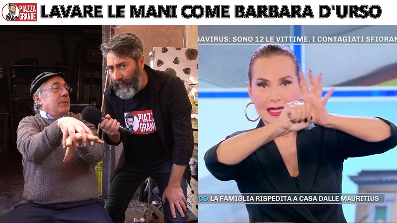 LAVARE LE MANI COME BARBARA D'URSO