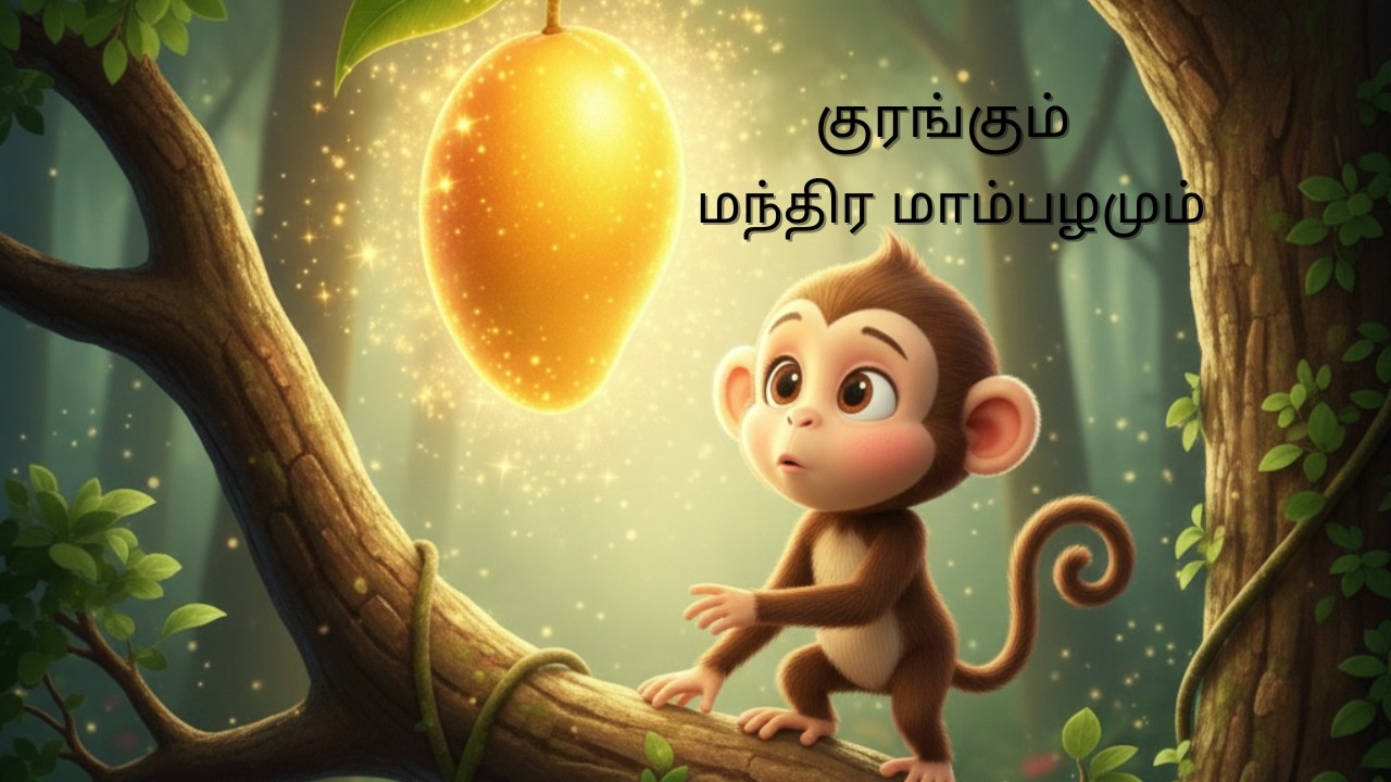 குரங்கும் மந்திர மாம்பழமும்|Monkeystory|MangoStory