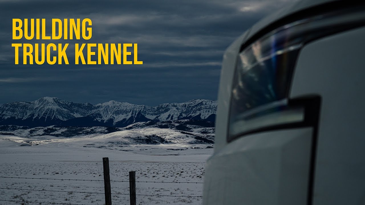 Building dog kennel for a small truck