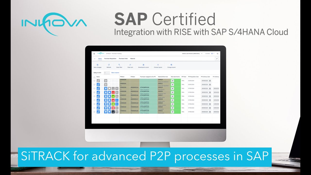SiTRACK Purchase tracking in SAP
