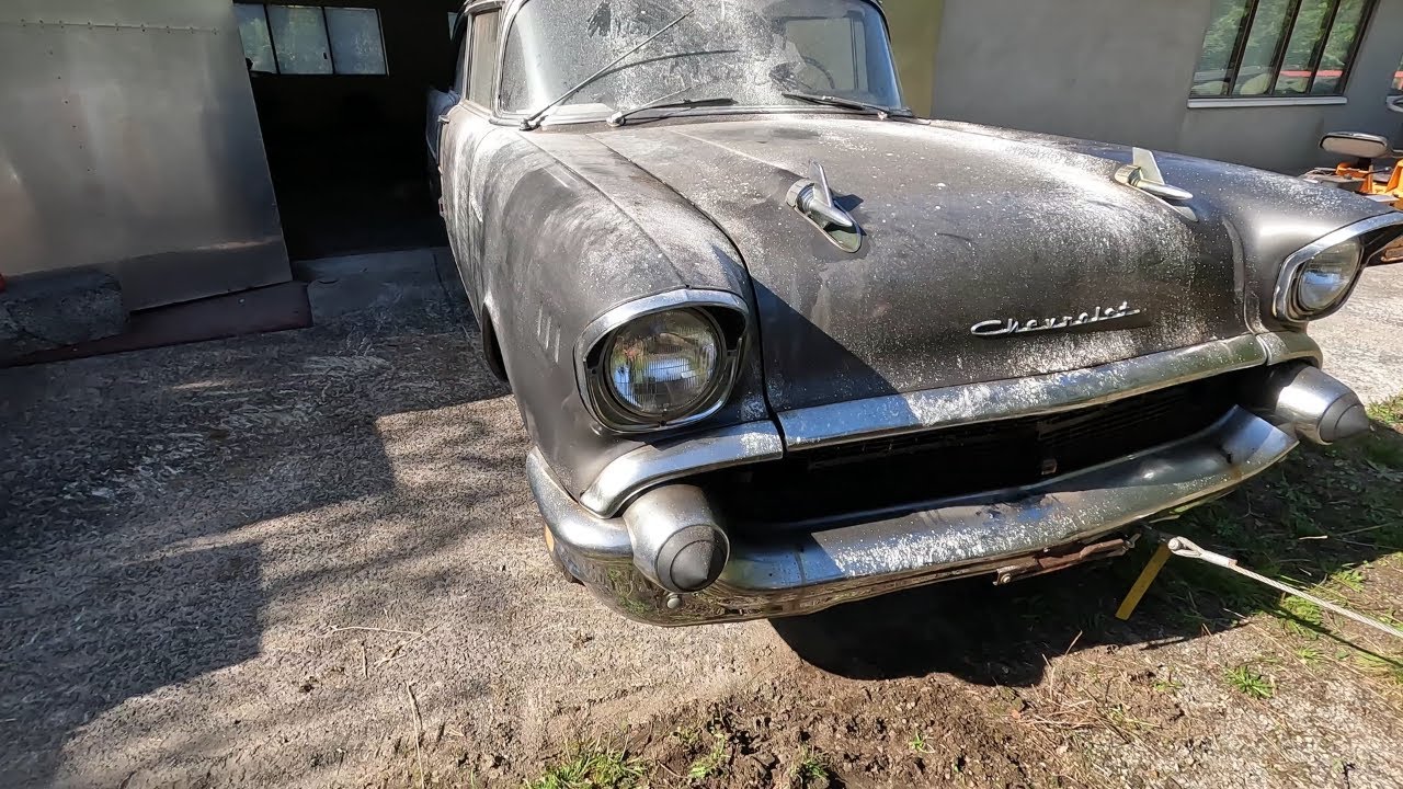 Abandoned 1957 Chevy: Will it Run and Drive after 30+ Years? + Carwash