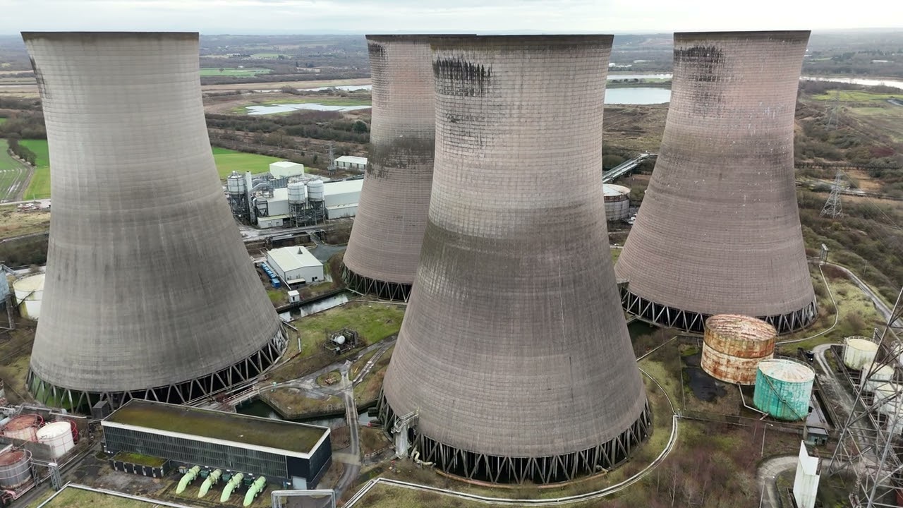 Fiddlers Ferry Power Station Remaining Four Towers