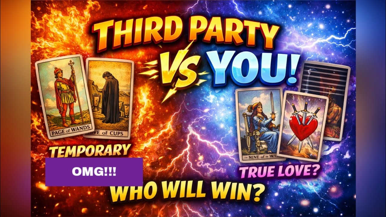 Third Party vs You 🔥 Partner Ke Real Feelings | Who Will He Choose? 💔🪄 Tarot Reading