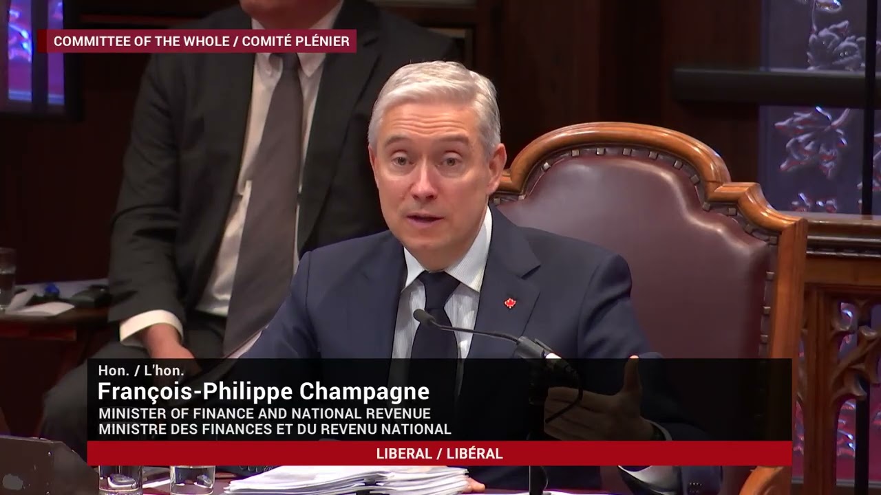 Senator Coyle asking Minister Champagne about Bill C-19