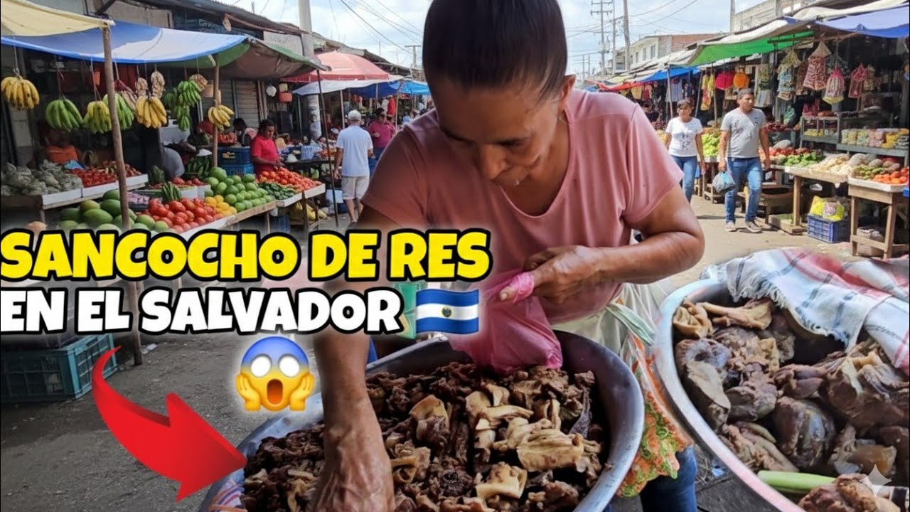 😱🚨comprando SANCOCHO DE RES EN MERCADO DE USULUTÁN EL SALVADOR 🇸🇻 ♥️ 