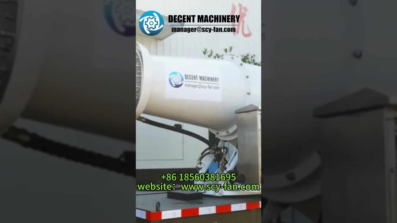 How do spray cannons minimize dust during demolition? #dustsuppression #fogcannon #mistblower