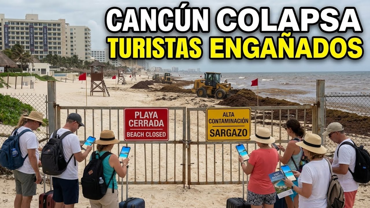 La VERDAD que EXPULSA a Miles en Cancún — Turistas Engañados, Playas Cerradas y Silencio Total