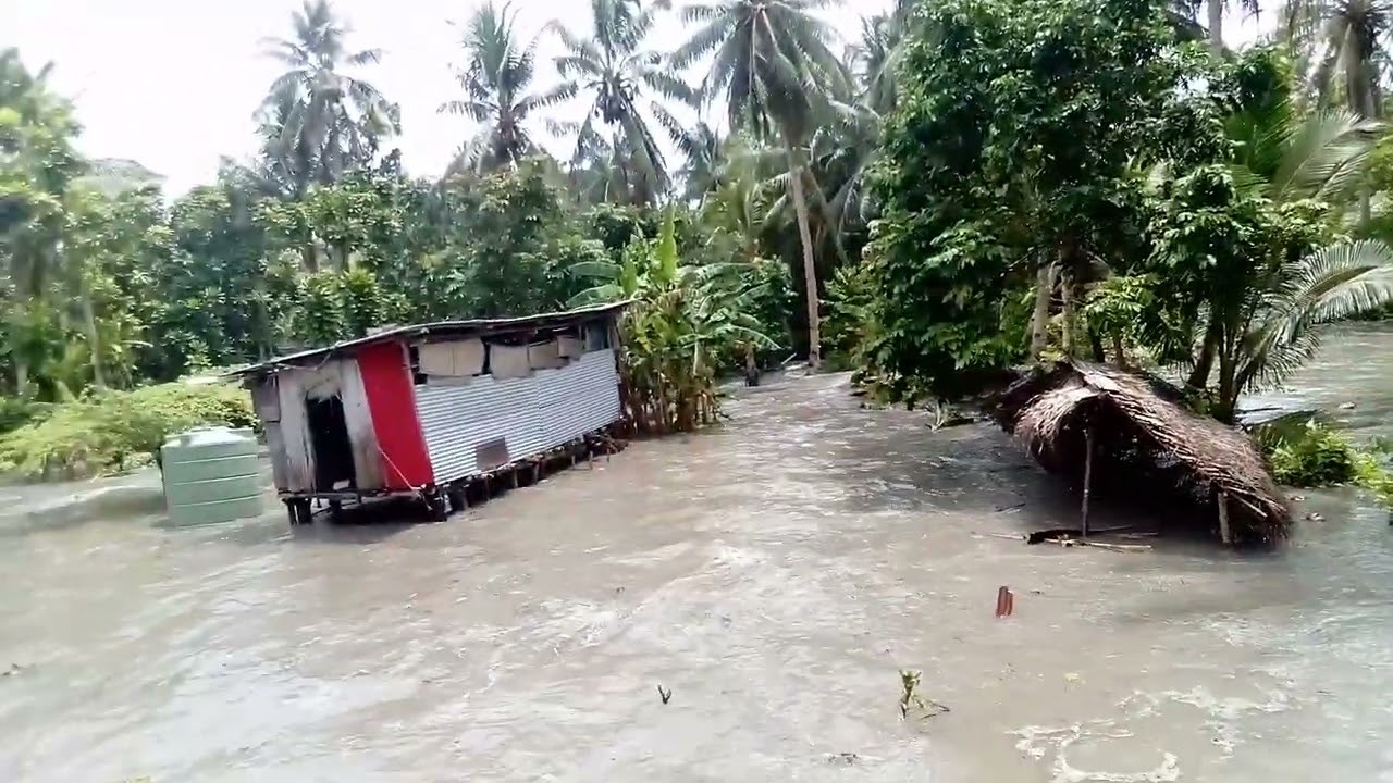 King wave destroy the beautiful low lying island of sikaiana (Solomon islands)