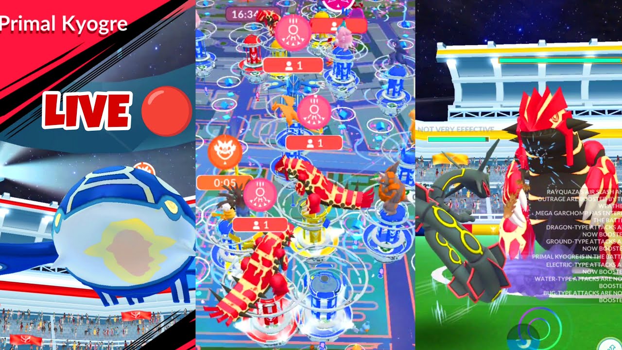 Primal Raid 🔴 LIVE Let's Go Pokémon Go